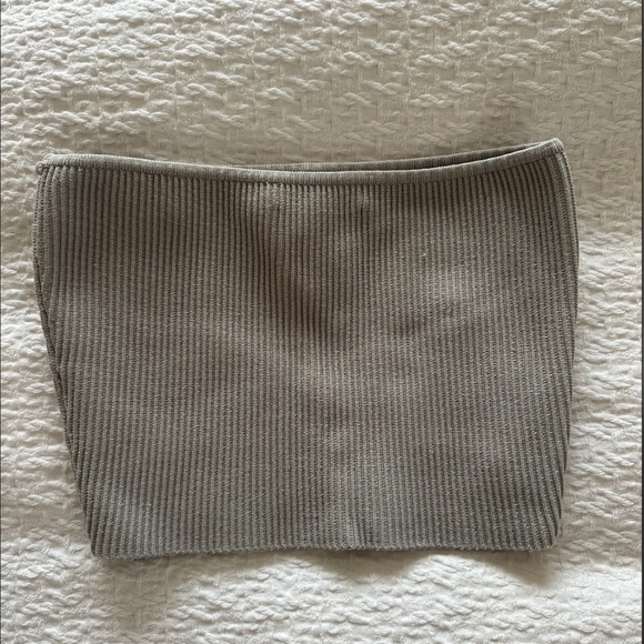 Aritzia Wilfred Sculpt Knit Cropped Tube Top - Size XS - Picture 2 of 4